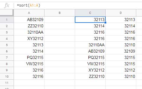 Compare Extracted Numbers with Corresponding Column