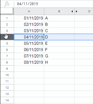 Auto-fill sequential dates excluding hidden rows in Google Sheets