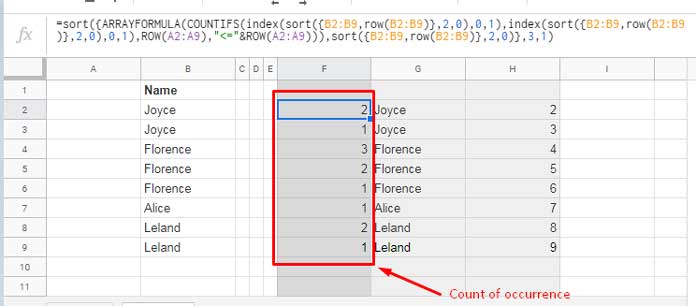 Count of Occurrences in Each Row and Reverse Flipping