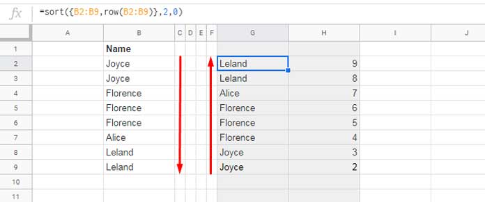 Sheets Formula to Flipping Data