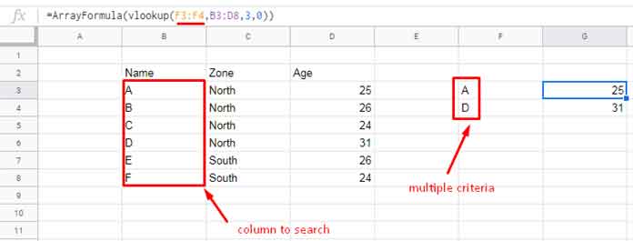 Vlookup multiple conditions - single column