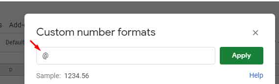 Indent Custom Number Format in Google Sheets