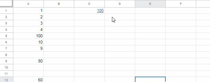 Hyperlink Max/Min Values in a Column in Google Sheets