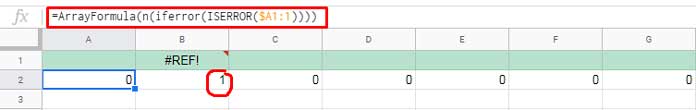 Return 1 If Cell Value is Error