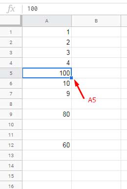 Find the cell address of max/min in Google Sheets