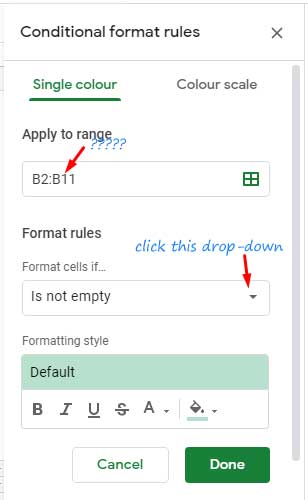 Steps to Apply Formulas as Conditional Format Rules