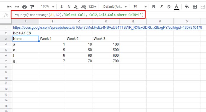 Imported Visible Rows Using IMPORTRANGE in Google Sheets