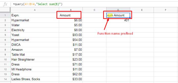 Remove or Set Headers of Aggregation Output in Query