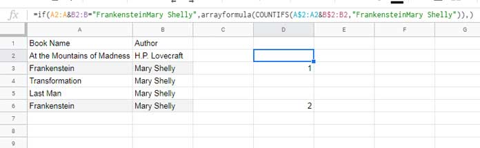 Cumulative Count - multiple columns but single item