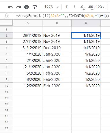 How To Convert Date To Month And Year In Google Sheets