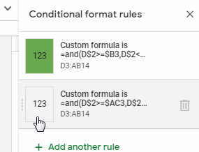 Move/Drag Conditional Format Based Formula Order