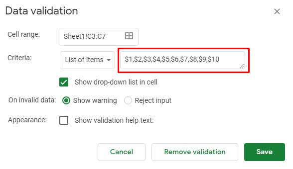 Data Validation - Comma Separated Currencies