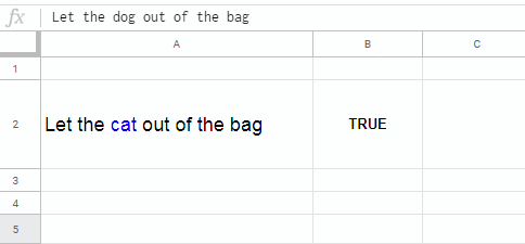 Match Nth Word in a Sentence in Google Sheets
