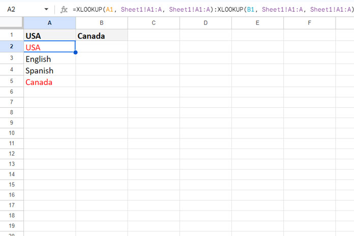 Filter Data Between Two Headings in Google Sheets