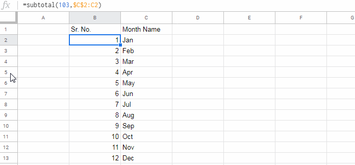 seeing sequential numbers 1234