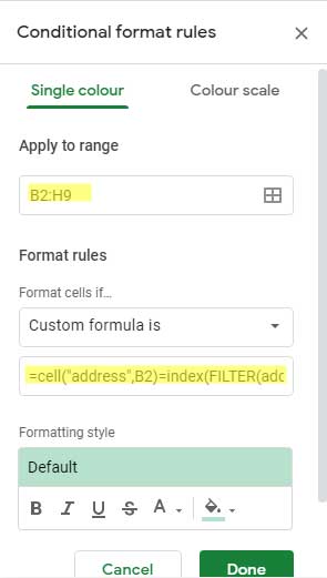 Custom Formula Is - for Inserting Personalized Rules