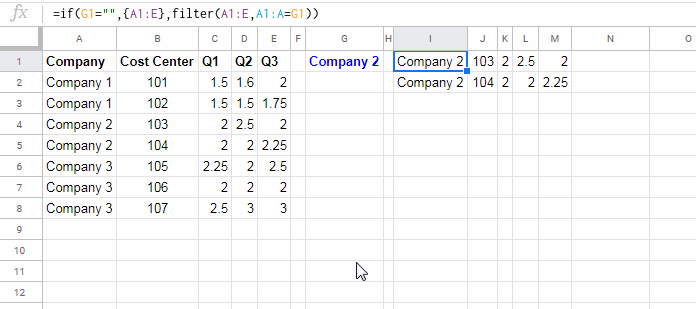 IF statement outside of Filter function in Google Sheets