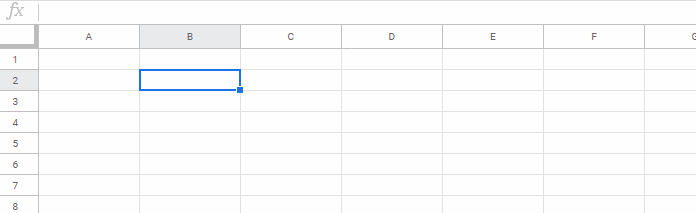 Domain Name in a Cell and Blue Text in Sheets