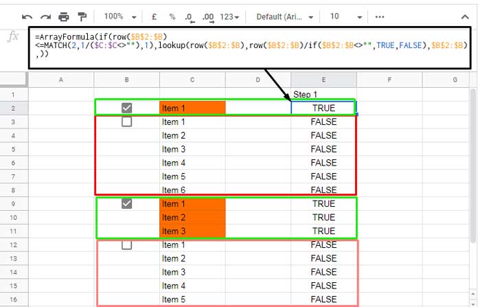 Highlight and Unhighlight Groups via Helper Column