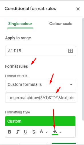 Formula Rule to Highlight Filter Formula Result in Google Sheets