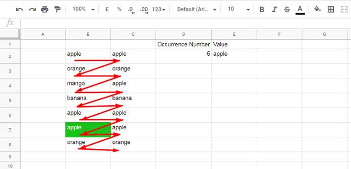 Fill Color Based on Count of a Value in a Cell Range 