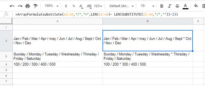 Array Version - Substitute Delimiter from End of the String