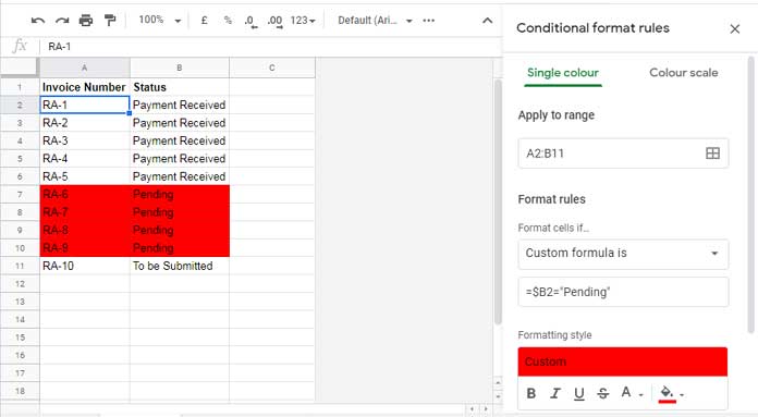 Two Columns Highlighting - Example 2