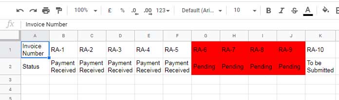 Two Rows Highlighting - Example 4