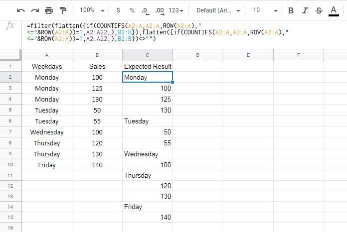 Merging Two Columns Into One Column