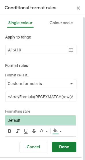 All the Settings Required in Conditional Formatting