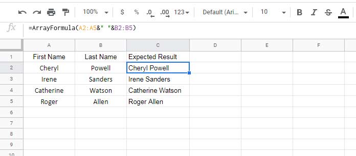 how-to-merge-two-columns-into-one-column-in-google-sheets