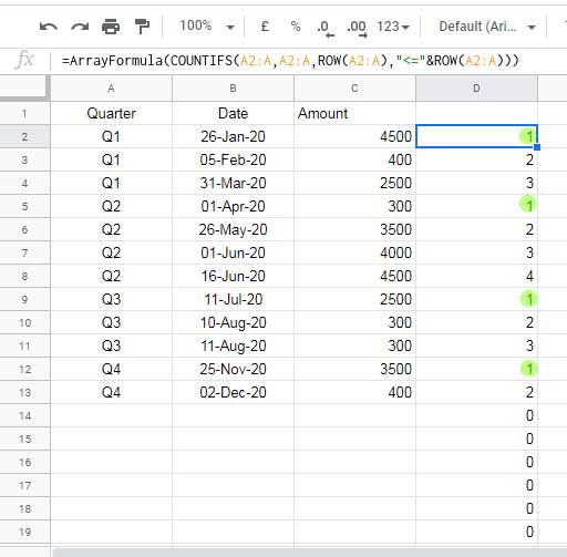 How to Insert Blank Rows Below Each Group in Google Sheets