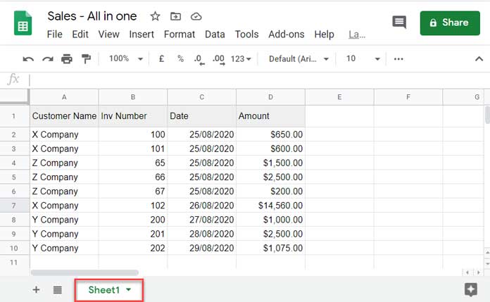 Current Sheet Name As The Criterion In Google Sheets Formulas