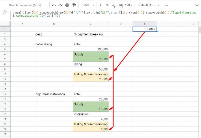 Multiple conditions in filter next row to the filter criteria row