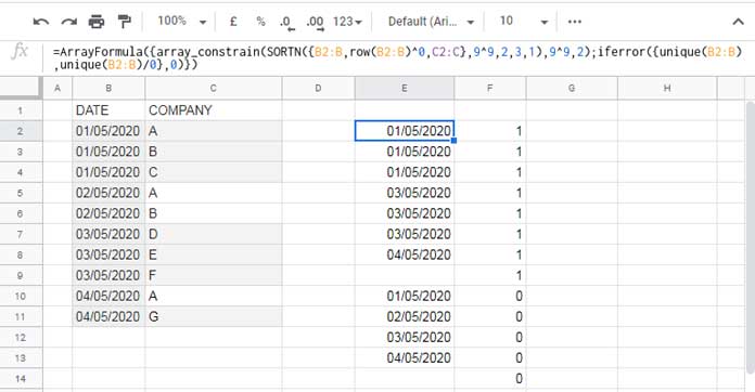 Sample Data Preparation for Cumulative Distinct Count