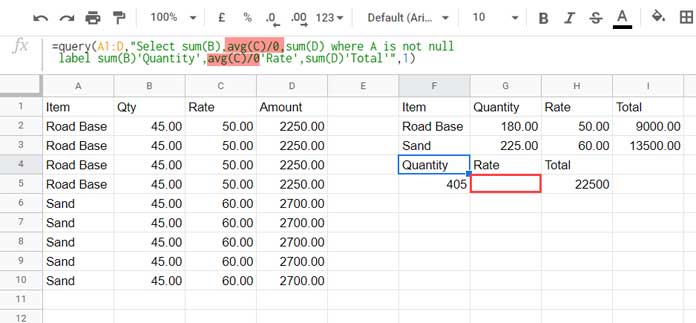 Tips 1 - Making an Aggregation Result Blank