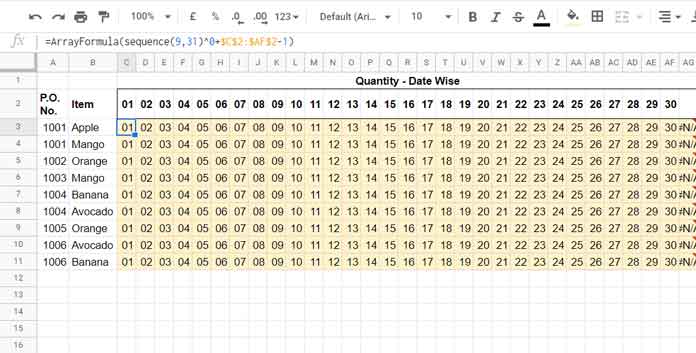 The Role of Sequence in the Vlookup and Offset Multiple Criteria Formula