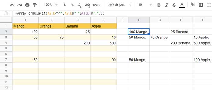 If and ampersand to conditional concatenate headers and values