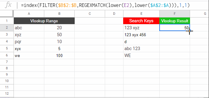 Formula Alternative to Wildcards in Vlookup Range