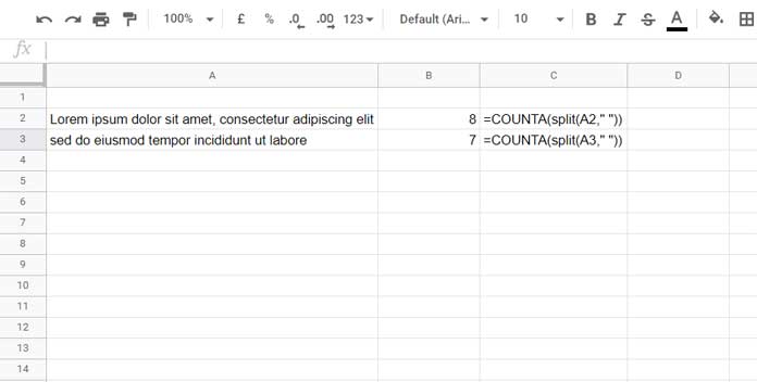 Split and Count Words - Non-Array