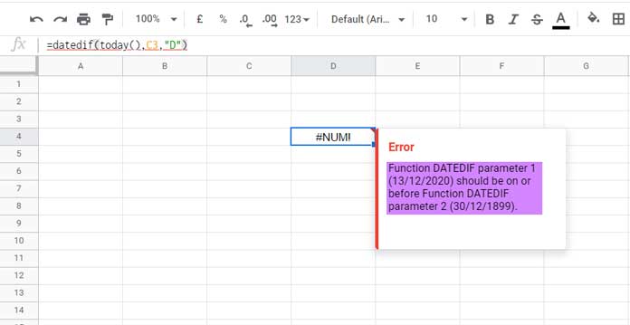 Blank Cell and December Month Error