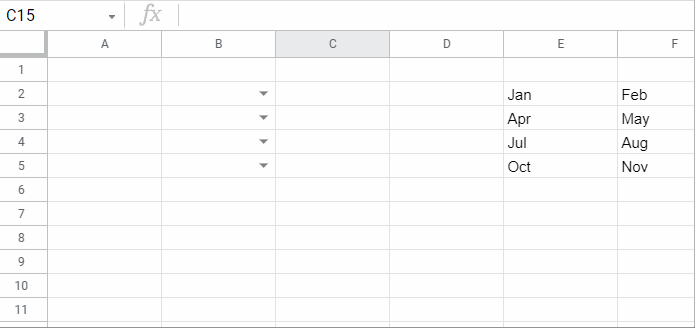 Example to Relative Reference in Drop-Down