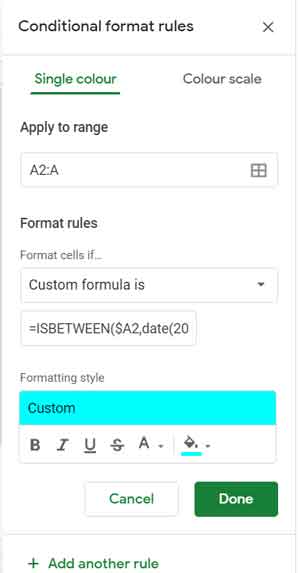 Format Rules and Apply to Range - Explained