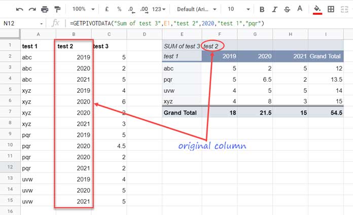 Formula to Get a Single Value from a Pivot Table in Google Sheets