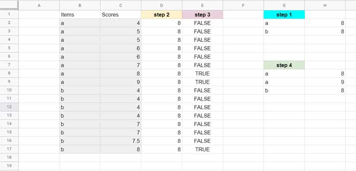 Percentile and Top N Percent Values - Steps