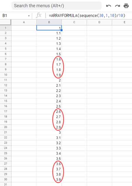 Filter Out Certain Numbers in Serial Numbering