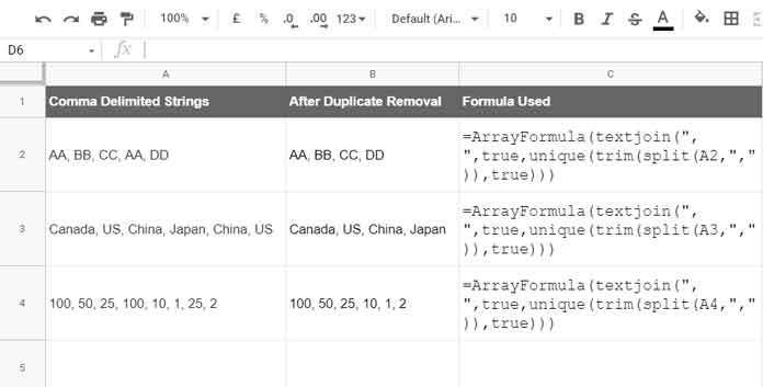 Non-Array Formula to Remove Duplicates from Comma-Delimited Strings