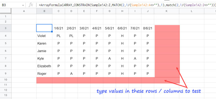 dynamically excluding last empty rows and columns - example