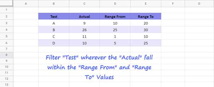 Criteria in Two Arrays - Example 1