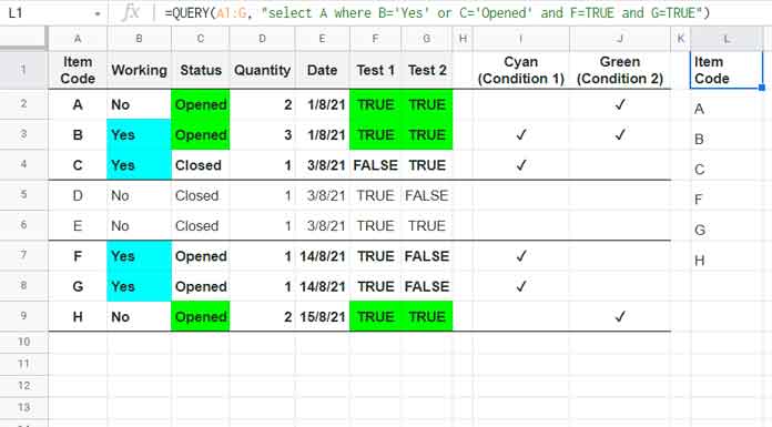 Query Formula without Parentheses around Logical Operators